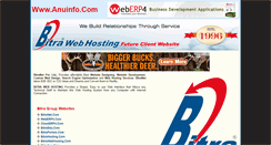 Desktop Screenshot of anuinfo.com